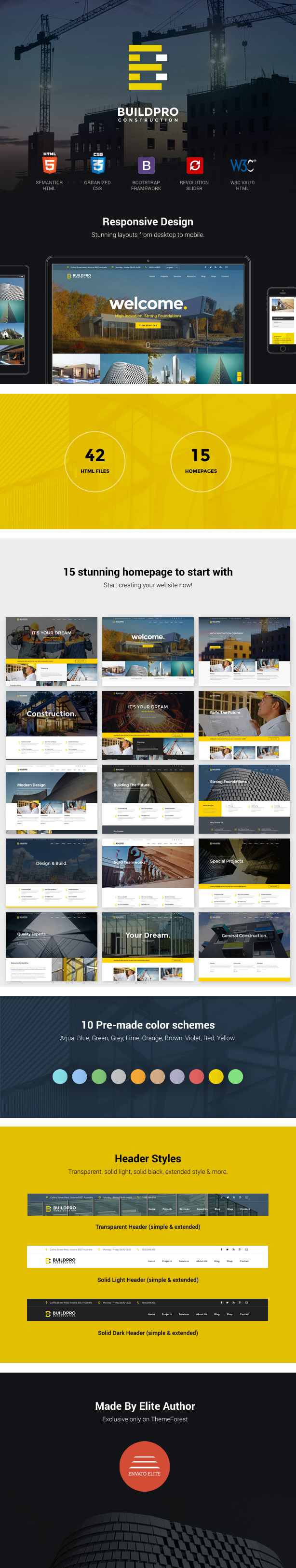 Construction and Building Website Template