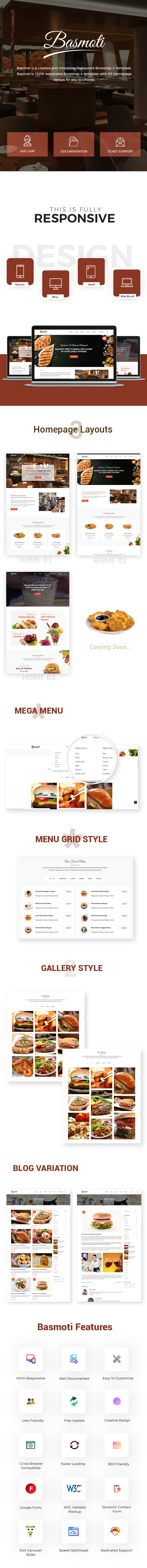 Restaurant Bootstrap4 Template