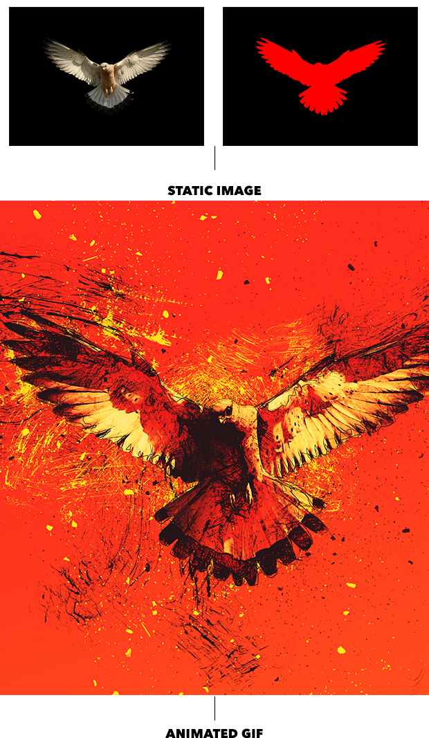 Gif Animated Ink Scribbles Photoshop Action - 18