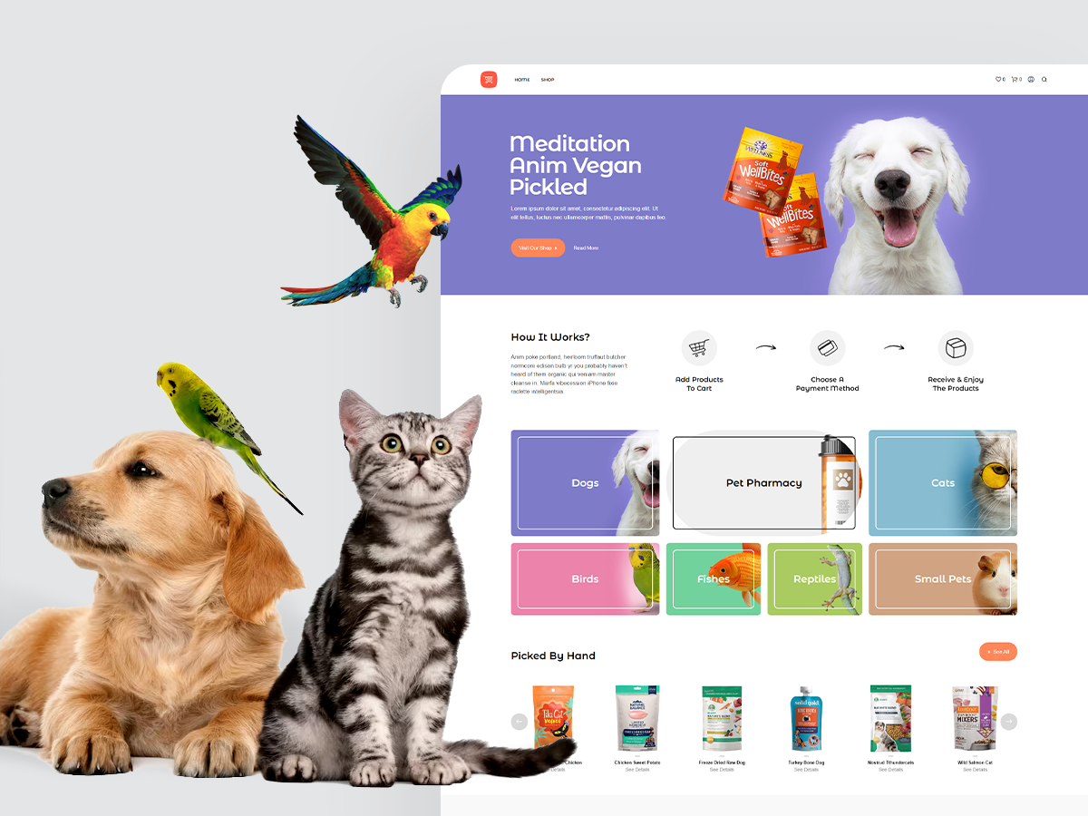 Pet Care Store - Elementor Template Kit