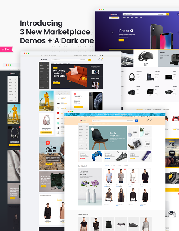 Pinkmart - тема WordPress для WooCommerce - демонстрации торговой площадки