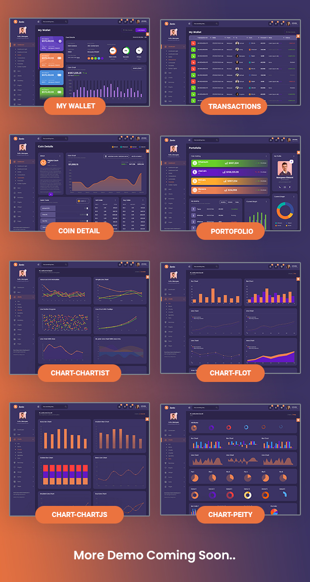 Zenix - Crypto Bootstrap Admin Dashboard - 5