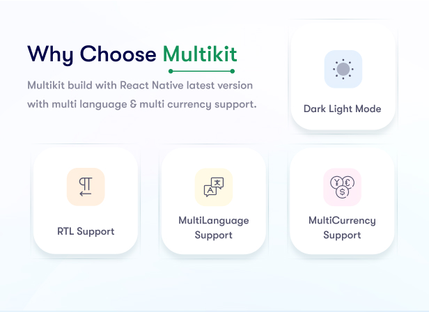 Multikit – React Native Multipurpose UI Kit | Ready to Use | Developer Friendly