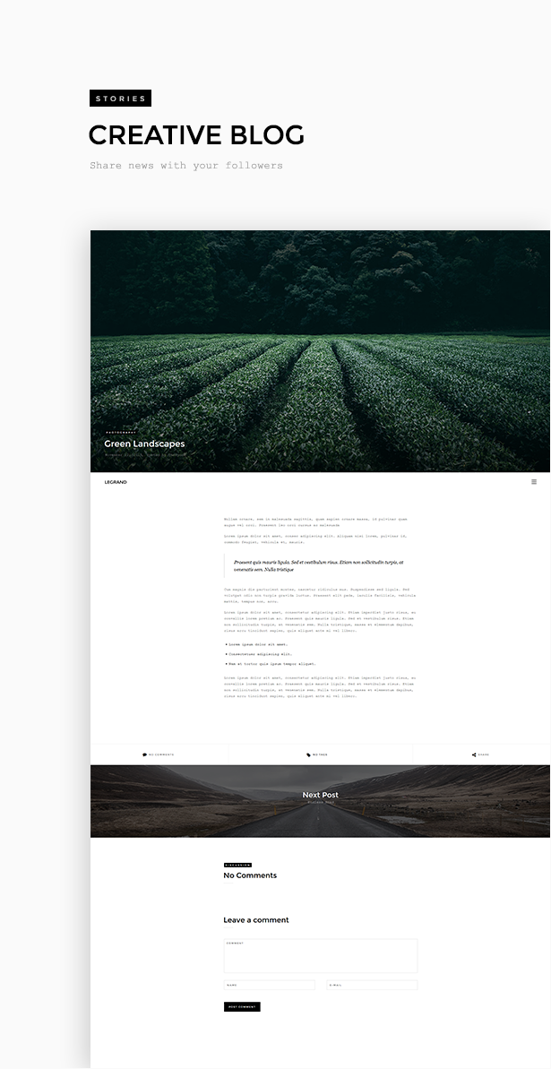 templates themeforest photography by Legrand Portfolio ClaPat Photography  Theme Creative