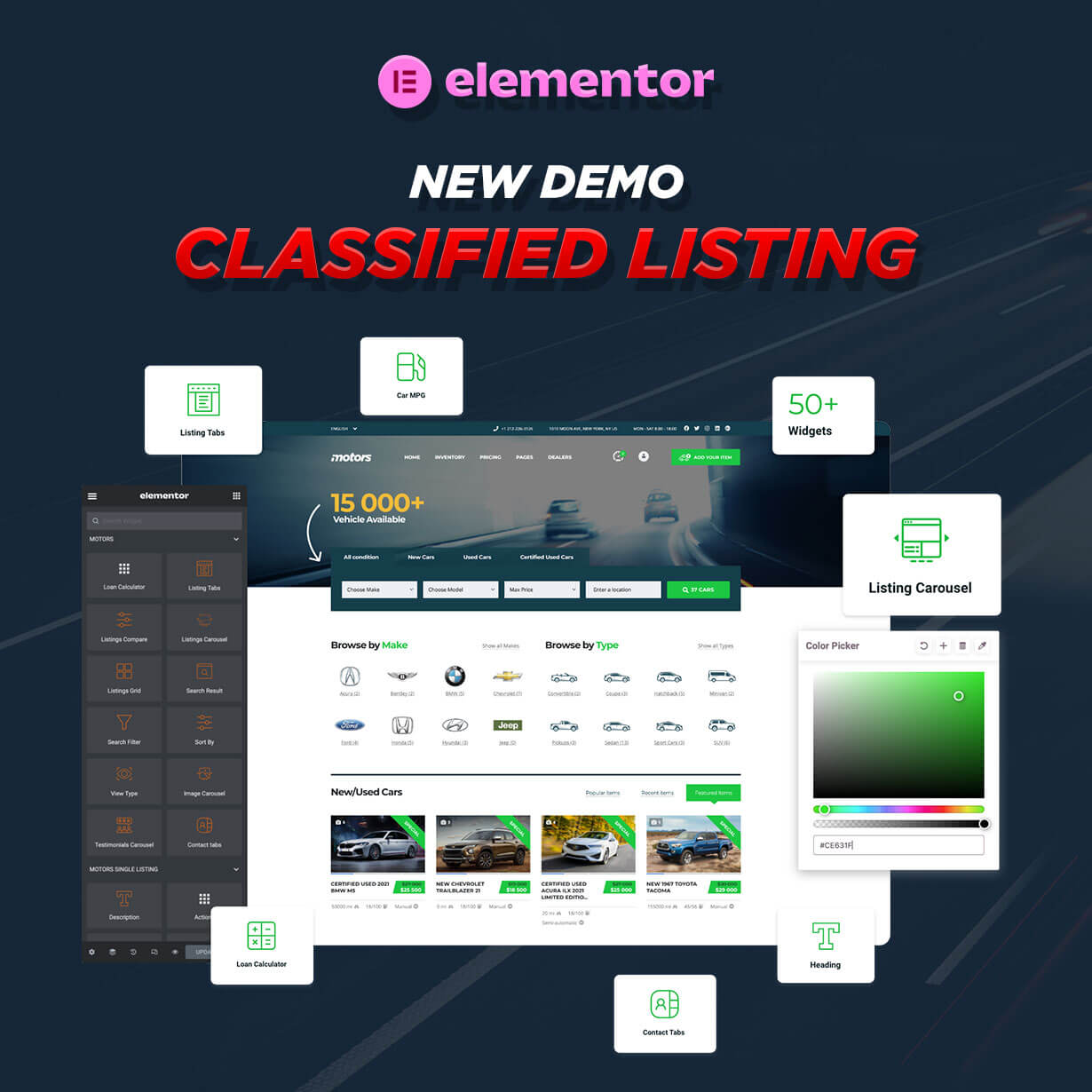 Motors - Tema de WordPress para concesionarios, alquileres y anuncios de coches - 1