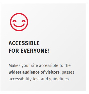 Accessibility ready WordPress theme