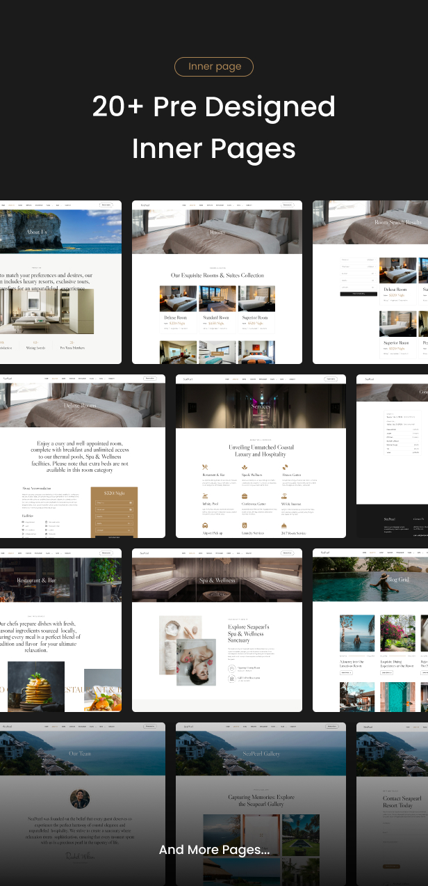 SeaPearl – PHP - Luxury Hotel & Resort Template - 9