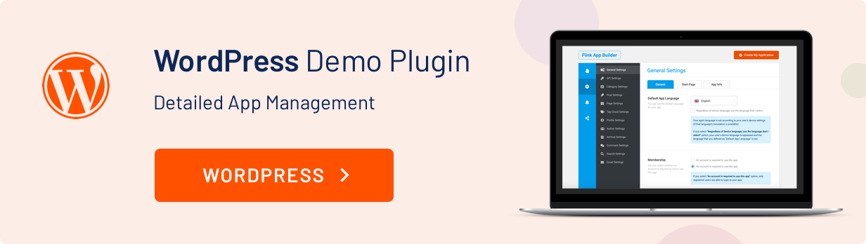 WordPress Demo Plugin - Detailed App Management