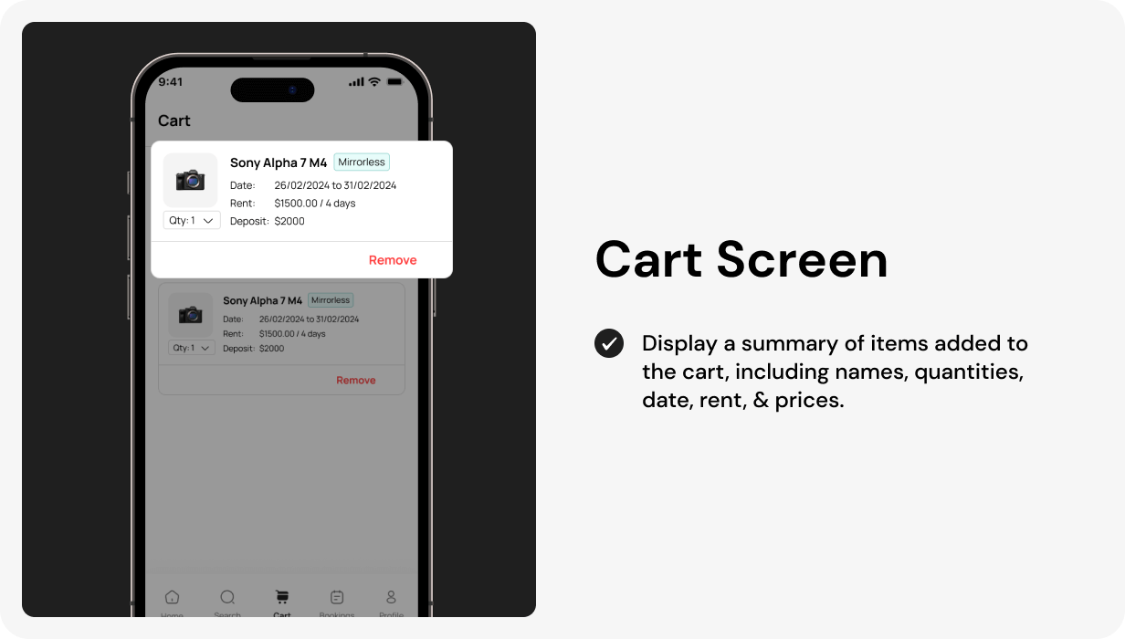 ClickRent UI template | Online Camera Rental App in Flutter | CamExchange App Template - 8