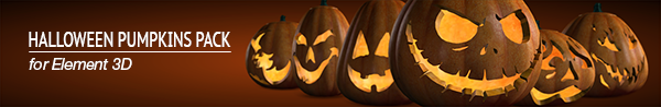 Halloween Pumpkins Pack for Element 3D