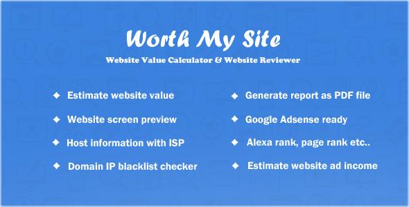  Worth My Site - Website Value Calculator