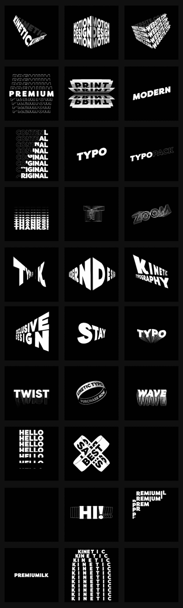 Typo Kit | Animated Titles - 55