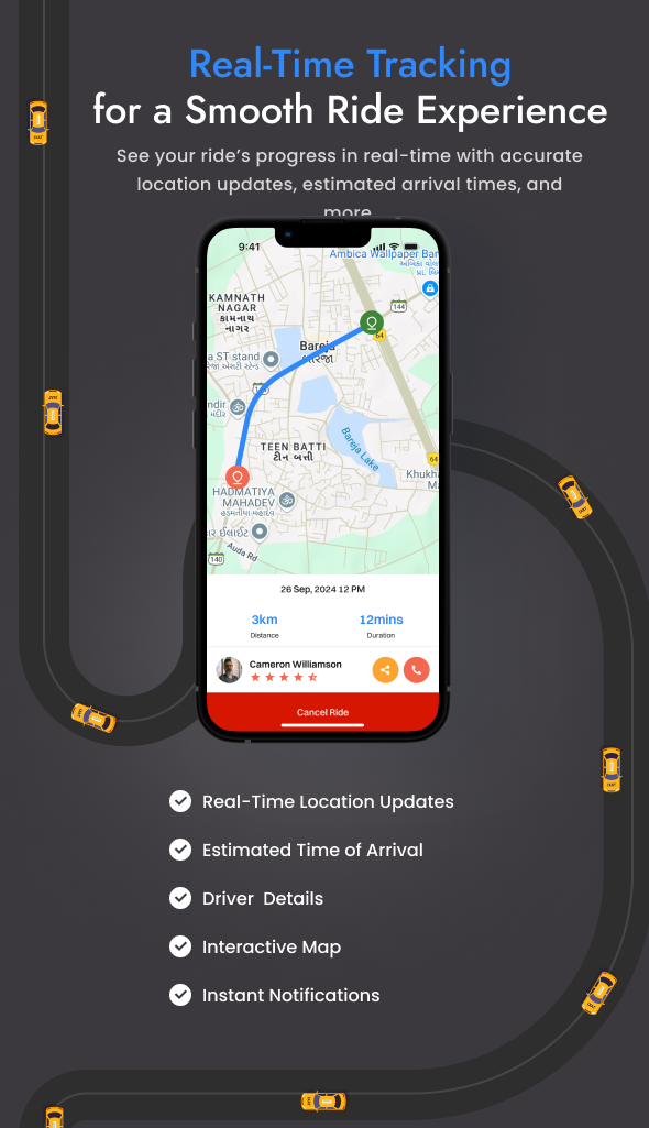 CabME - Flutter Complete Taxi app | Taxi Booking Solution - 7