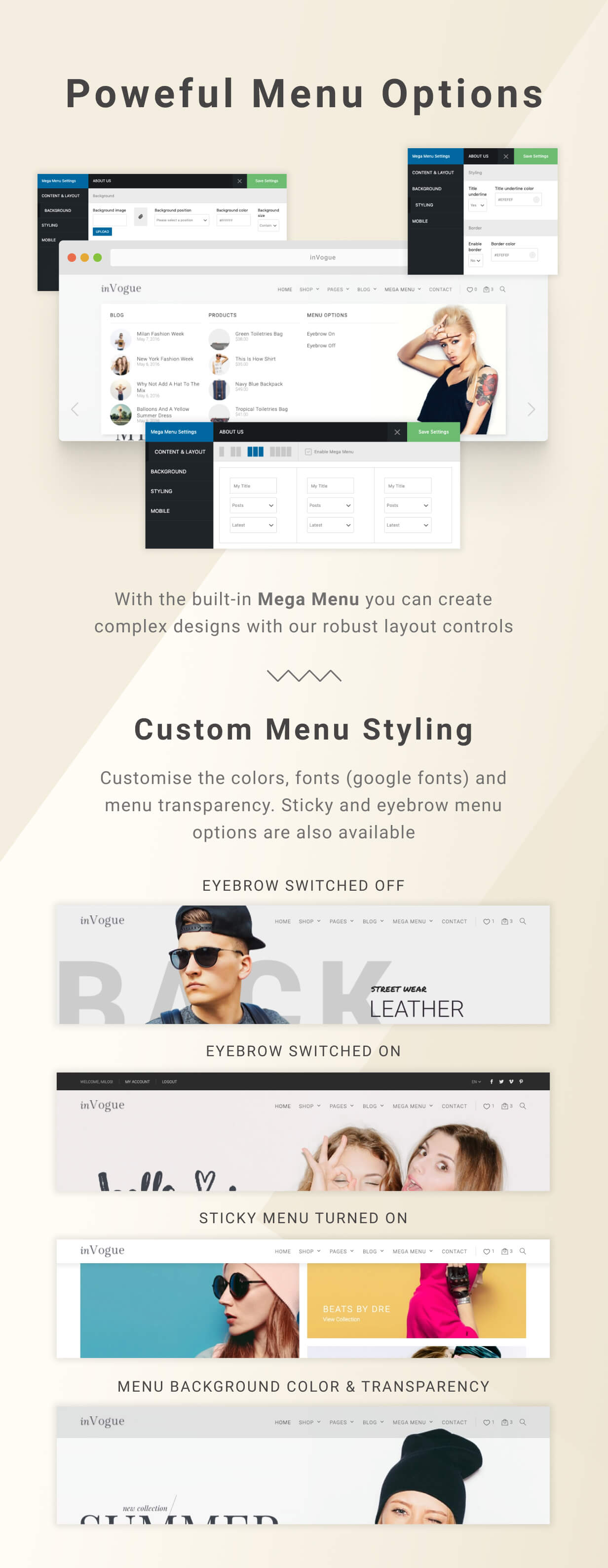 inVogue - WordPress Fashion Shopping Theme - 9