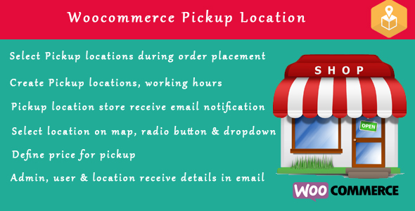 Woocommerce Pickup Locations (Local Pickup) wordpress plugin