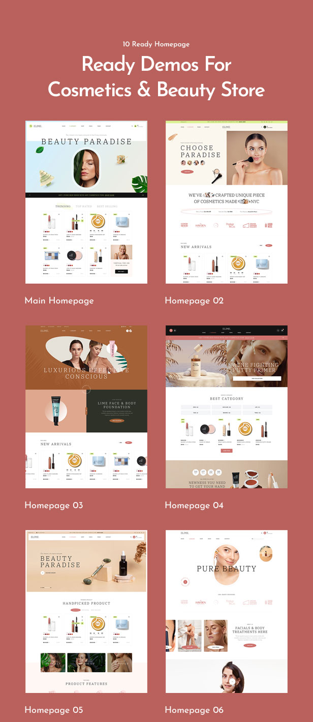 Elime - Multipurpose Cosmetics & Fashion WordPress Theme - 3