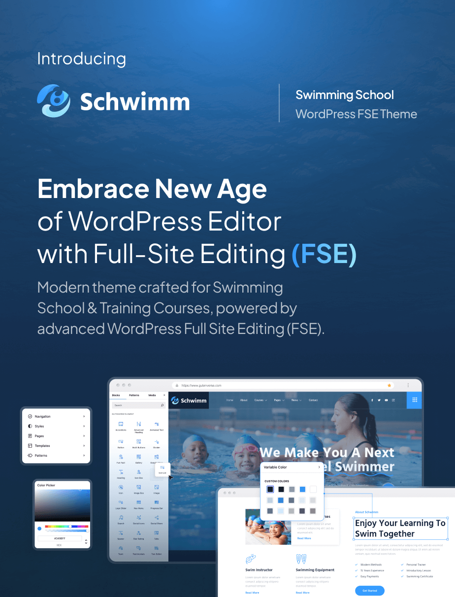 Schwimm – Swimming School & Course FSE WordPress Theme - 3