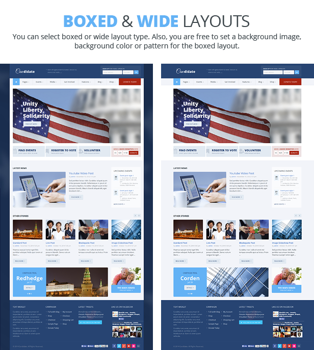 Candidate - Political/Nonprofit/Church WordPress Theme - 6