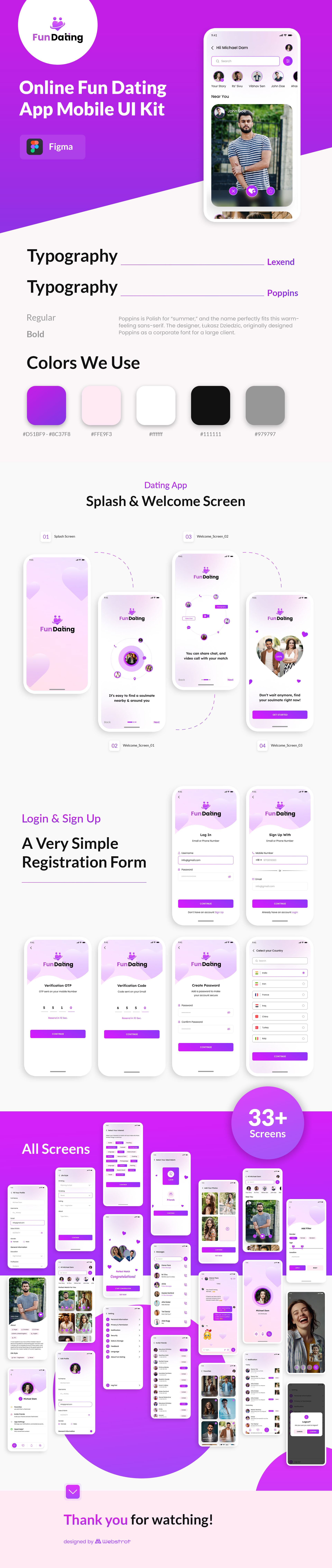 Fun Dating Community Figma Mobile Application - 1