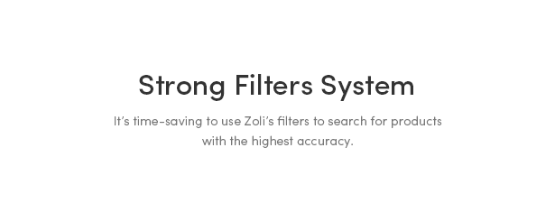 Powerful Categories, Filters & Tags - Zoli - Minimal & Modern Fashion WooCommerce WordPress Theme
