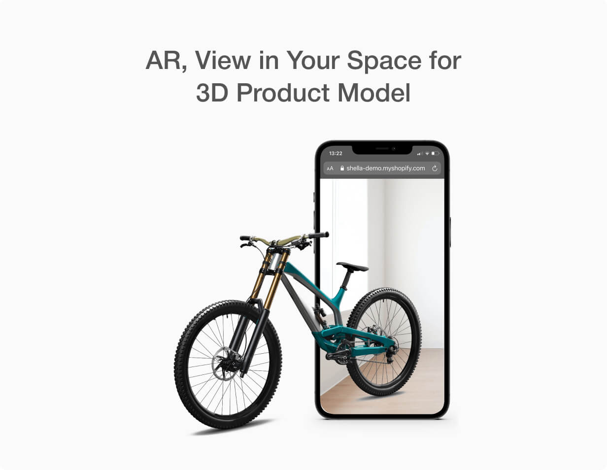 AR, modèle 3D, vue dans votre espace