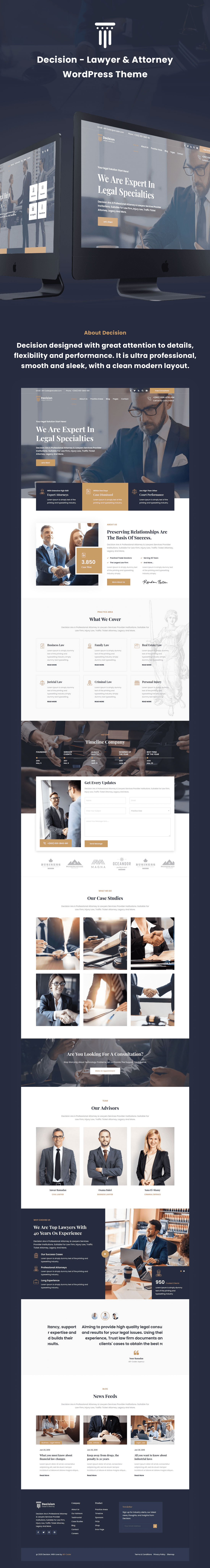 Decision - Law & Lawyer WordPress Theme - 1