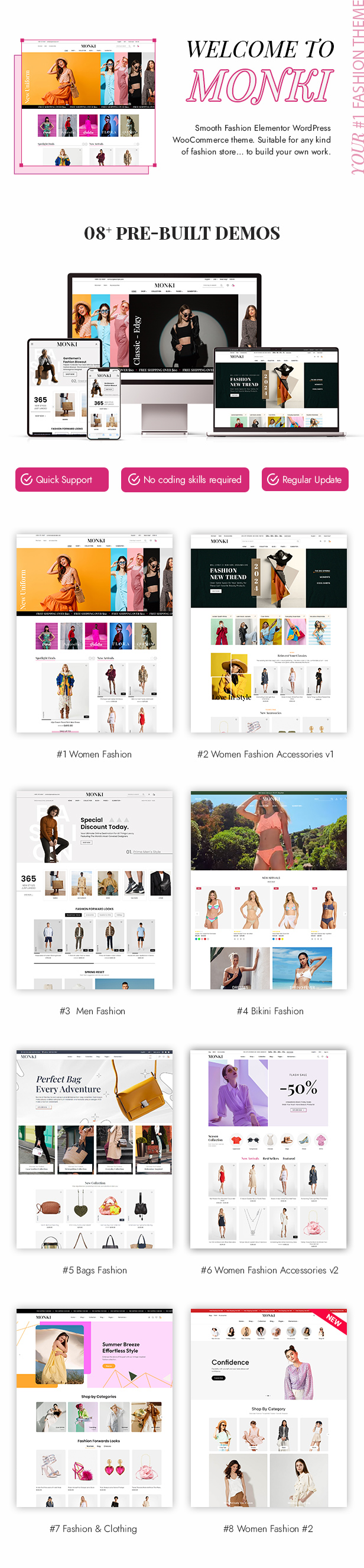 Monki - Elementor Fashion WooCommerce WordPress Theme - 2