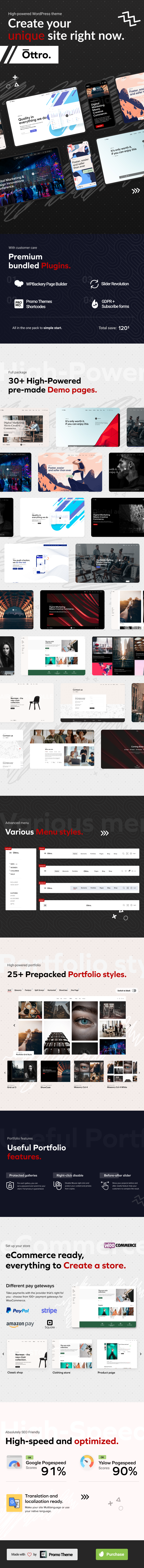 Ottro - Portfolio & MultiPurpose WordPress Theme - 5