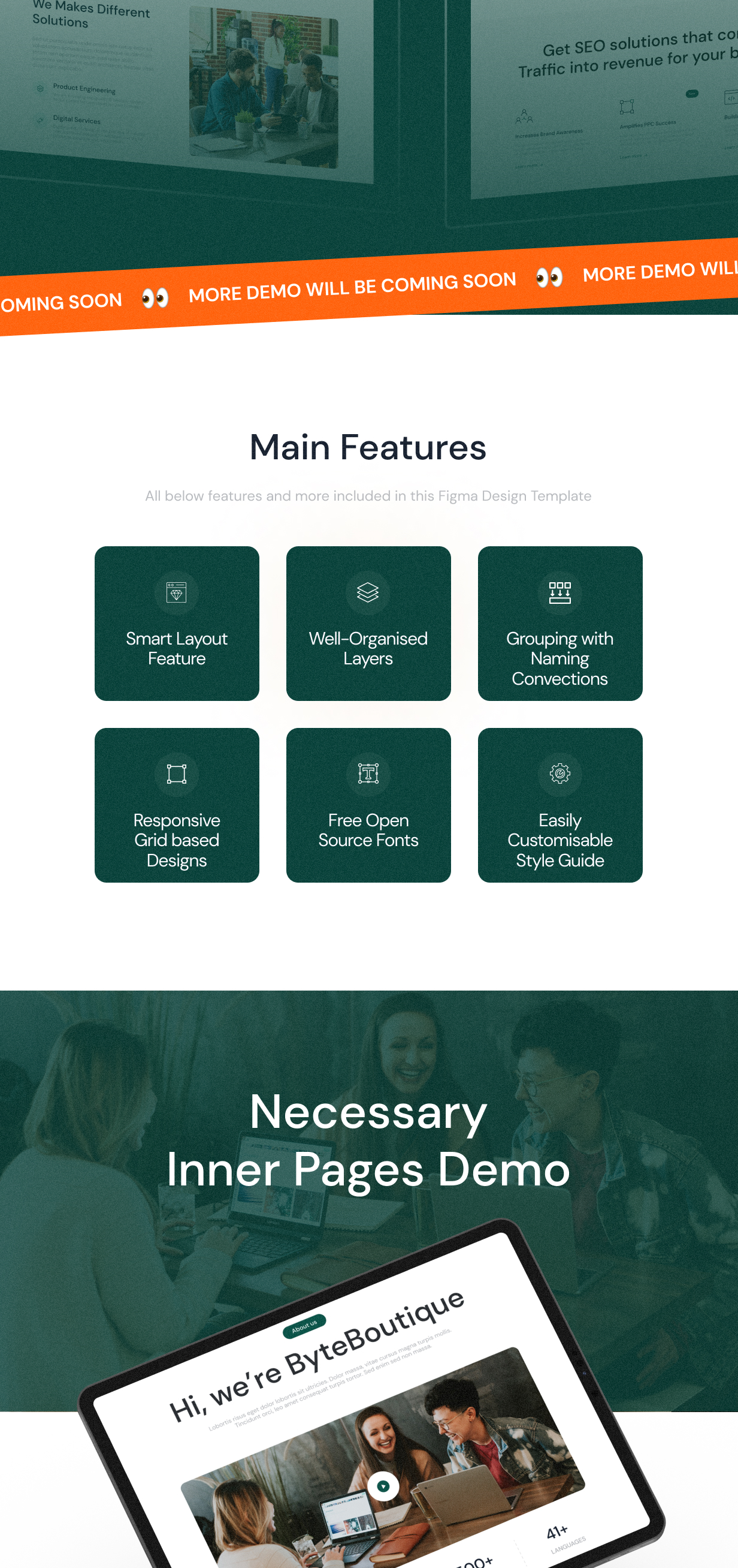 ByteBoutique | Marketing & Creative Digital Agency Figma Design Template - 3