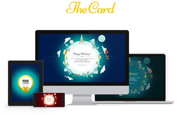 Christmas Card Gift Planet - 1