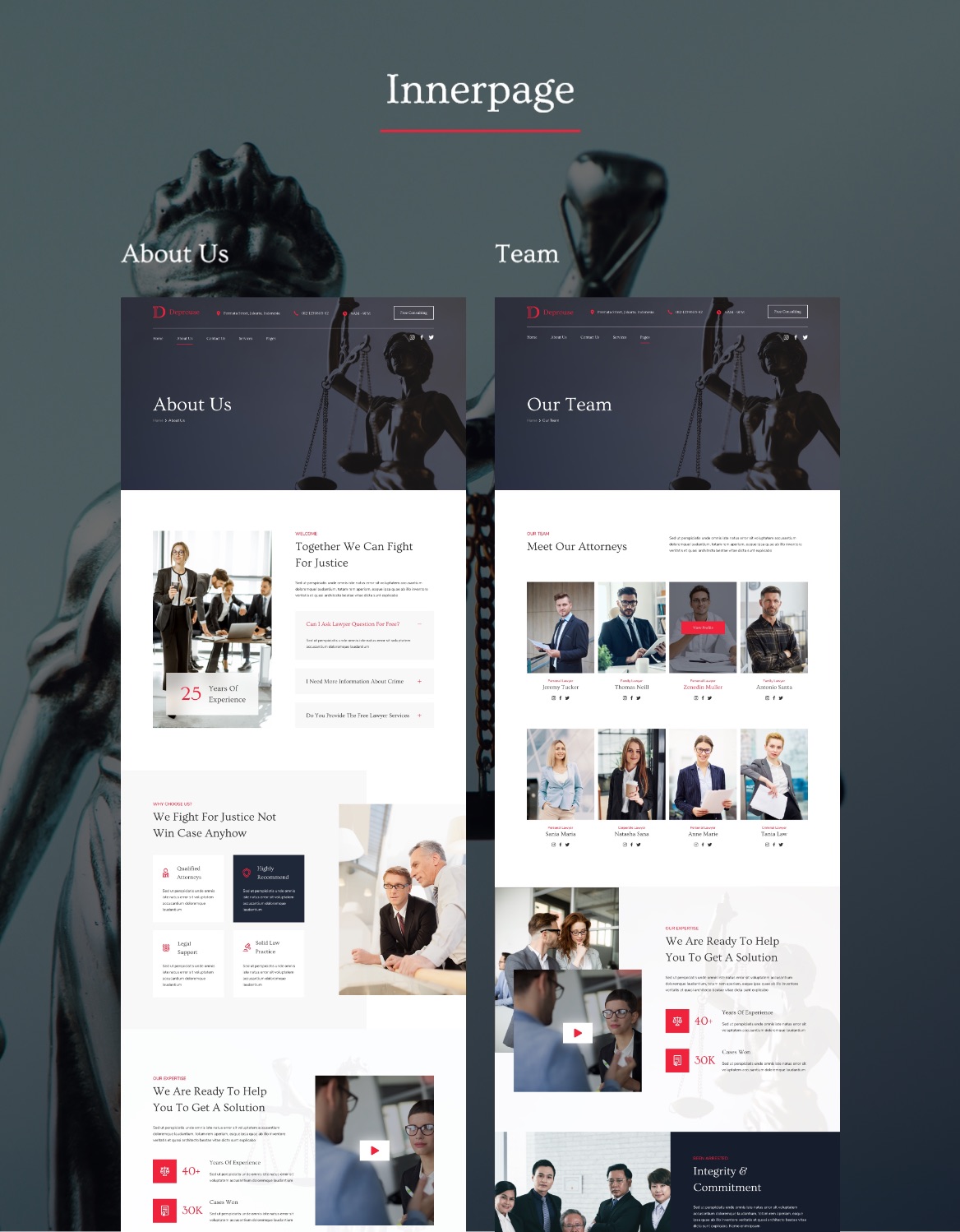 Dike - Lawfrim & Attorneys Website Template - 2