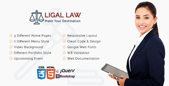Ligal Law - Corporate Site Templates