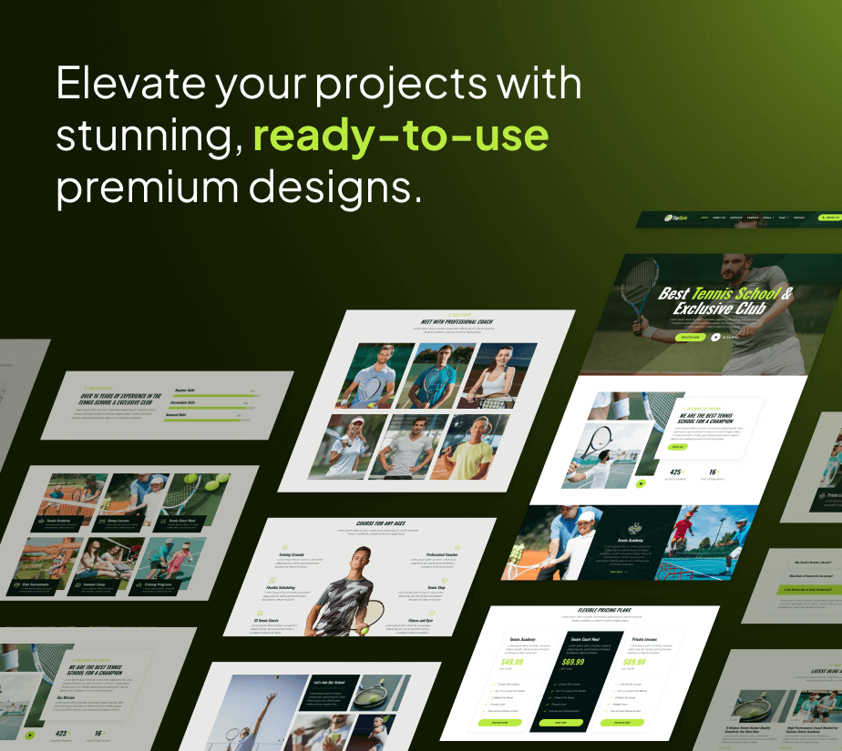 TopSpin – Tennis School & Sports Club FSE WordPress Theme - 5