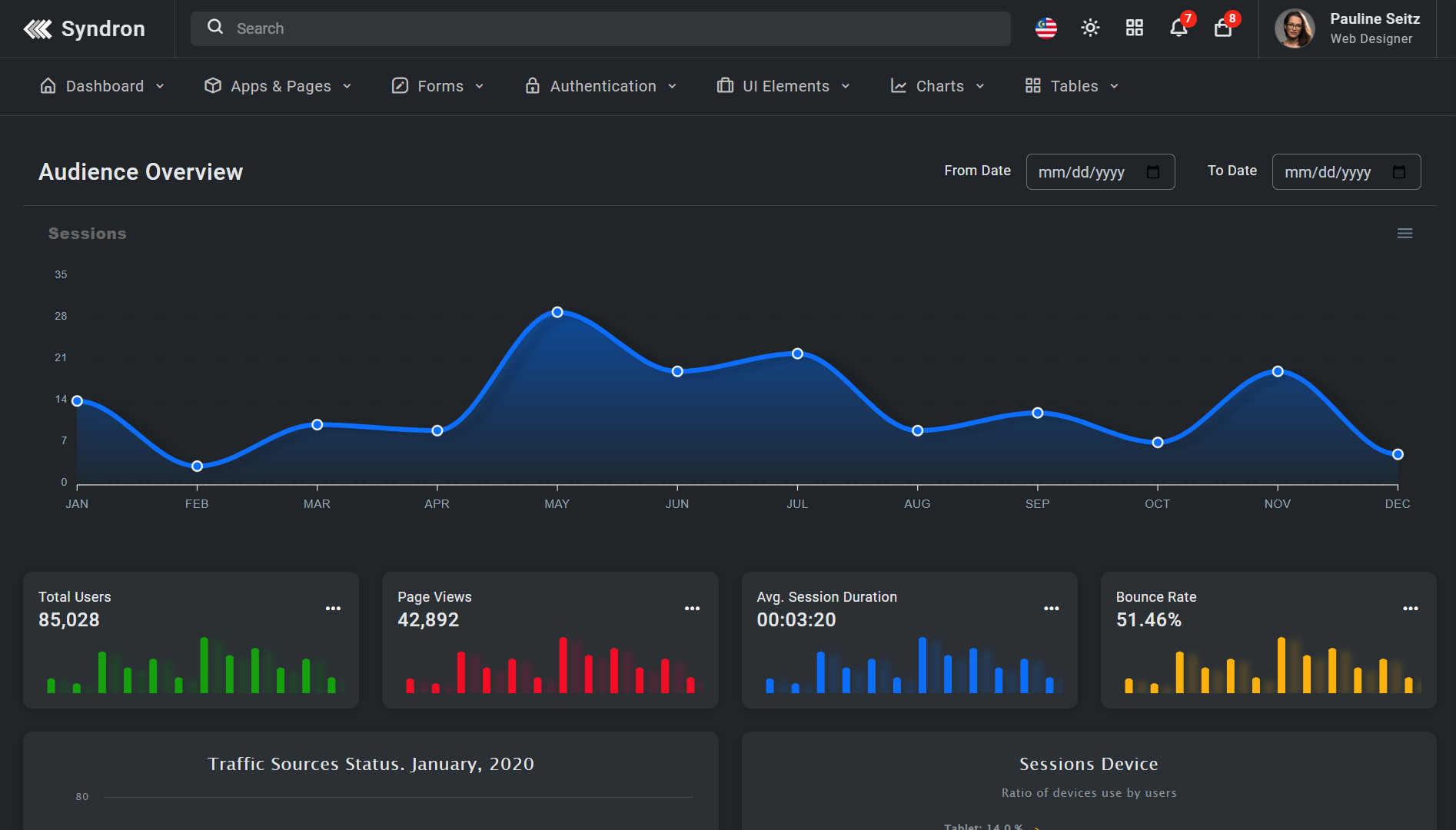 Syndron - Bootstrap5 Admin + eCommerce Template - 8