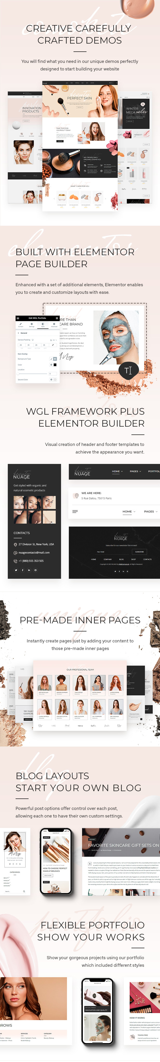 Nuage - Cosmetics & Beauty WordPress Theme - 1