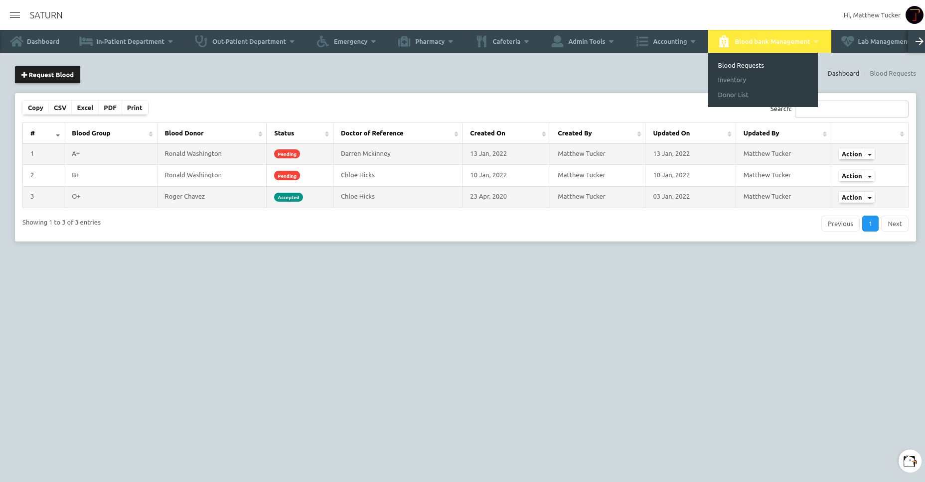 Saturn | Hospital Management System - 5