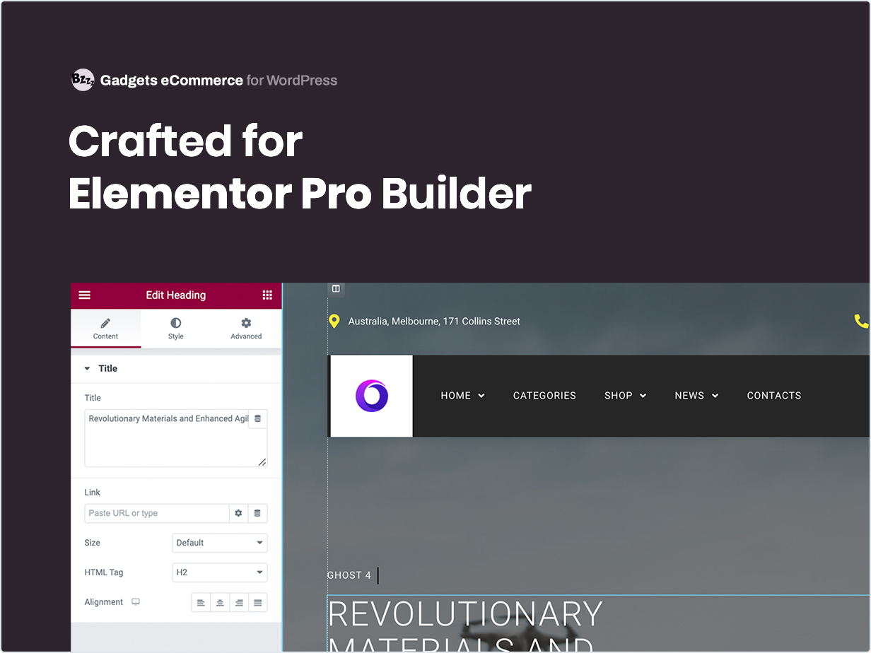 Crafted for Elementor Builder