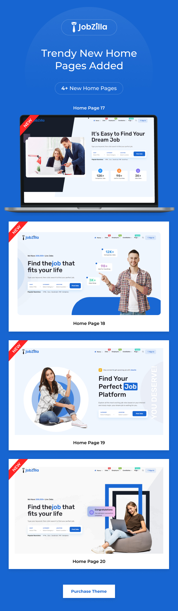 JobZilla - Job Board WordPress Theme