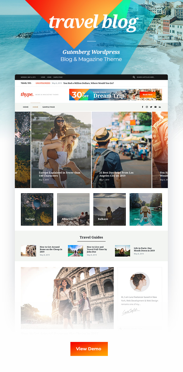 Thype | Personal Blog Theme - 1