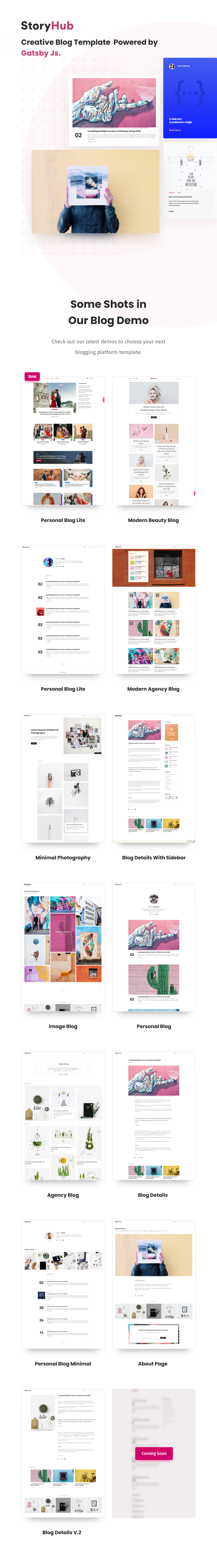 StoryHub - React Gatsby Blog Template - 2