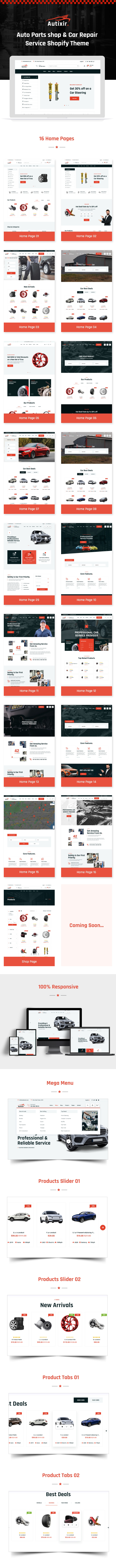 Auto Parts Shop & Car Repair Service Shopify Theme