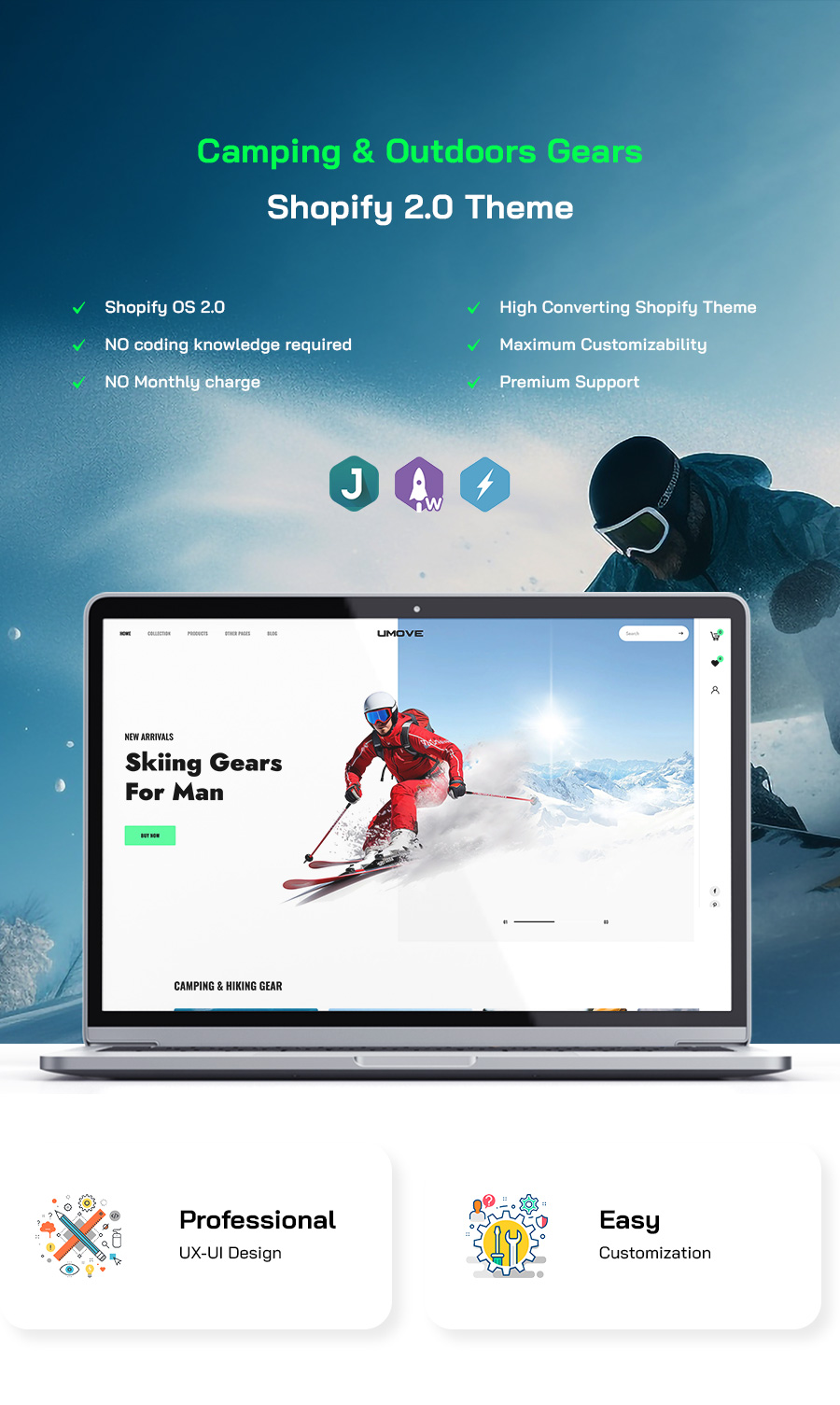 Umove - Camping & Outdoors Gears Shopify Theme Theme - 1