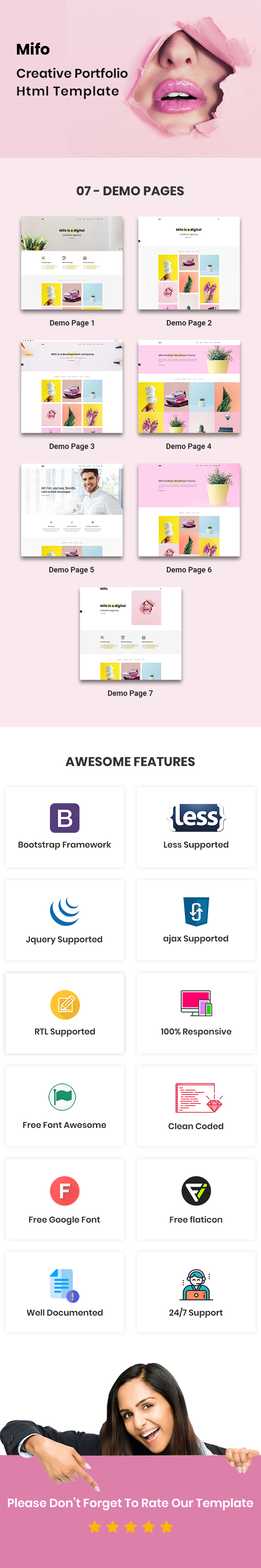 Mifo - Creative Portfolio HTML Template