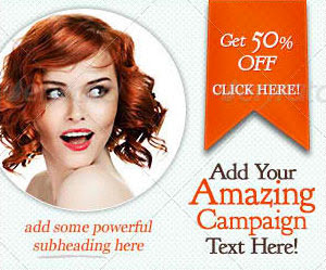 retro web banner design