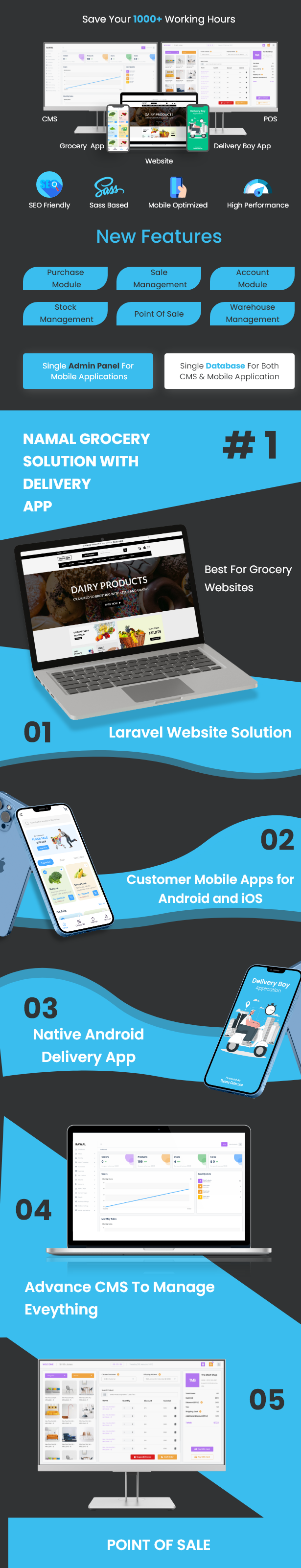 Namal – 5 in 1 Ionic Delivery Solution with POS for Single & Multiple Location Business Brand - 3