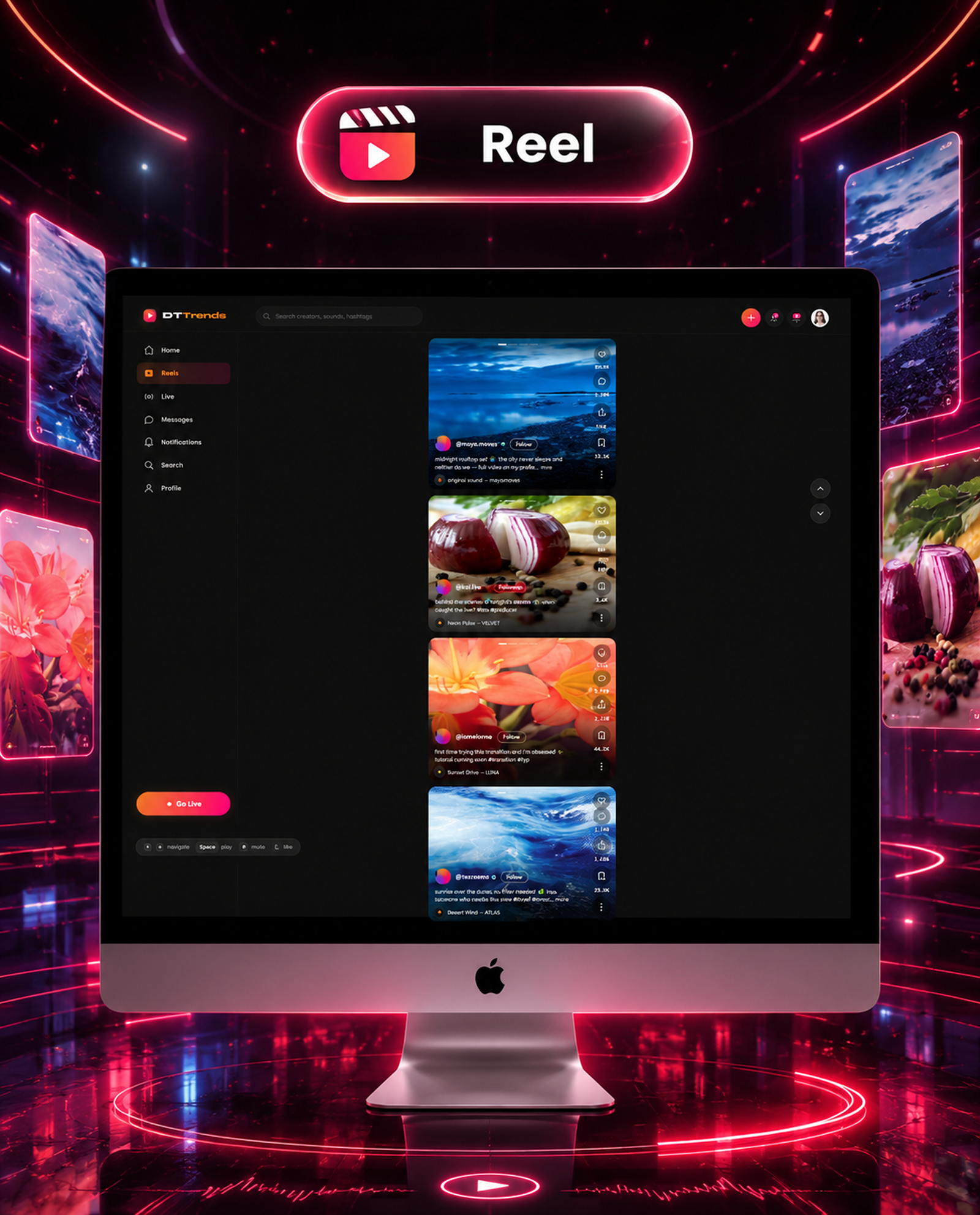 DTTrends – TikTok Clone | Reels, Live Streaming, PK Battle, Story, Feed, Chat | Flutter App - 42
