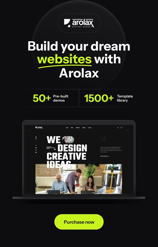 Arolax | Creative Digital Agency Theme 