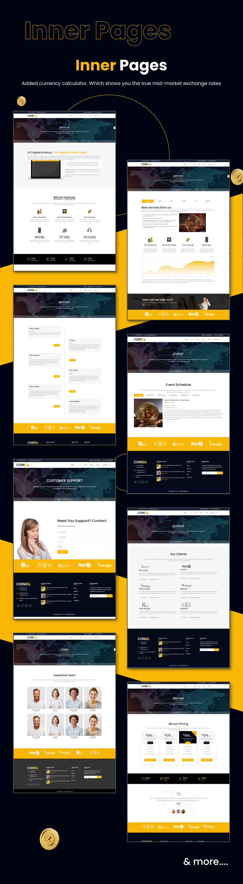 COINEX - Crypto Currency Admin Dashboard Template - 7
