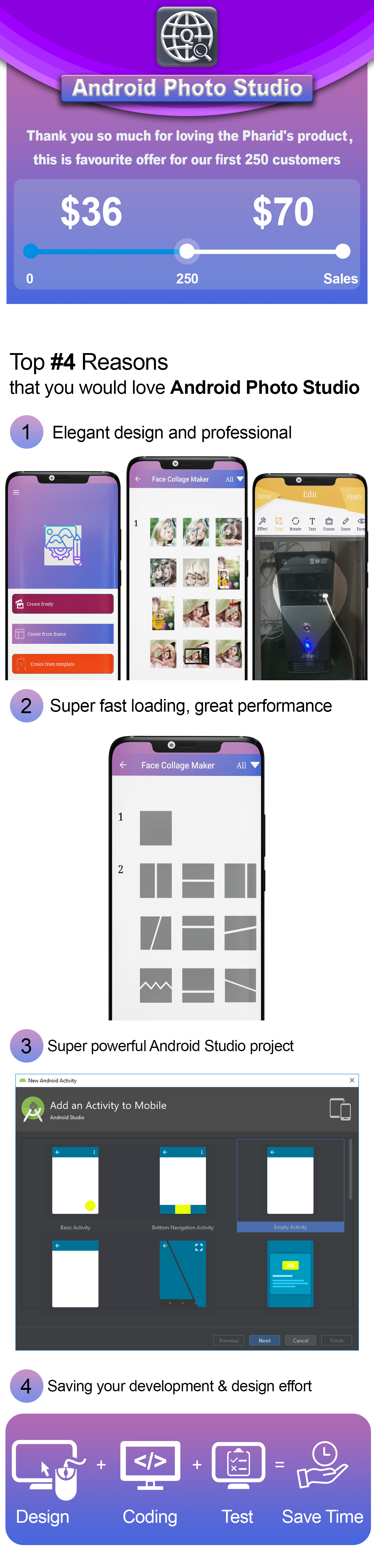 Android Photo Studio - Photo Collage, Editor, Stickers, Frame, Effect, Crop - 4
