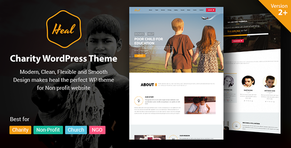 Heal - Multipurpose Charity WordPress Theme - Charity Nonprofit